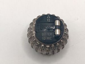 IBM Selectric III 96 Character Element - 12 Font Letter Gothic #138